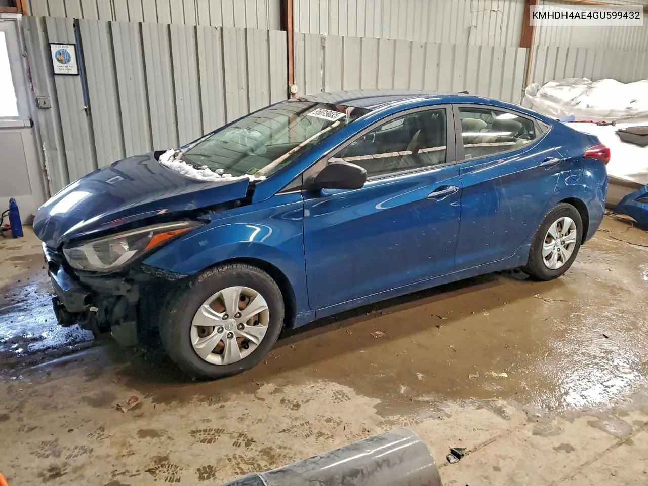 KMHDH4AE4GU599432 2016 Hyundai Elantra Se