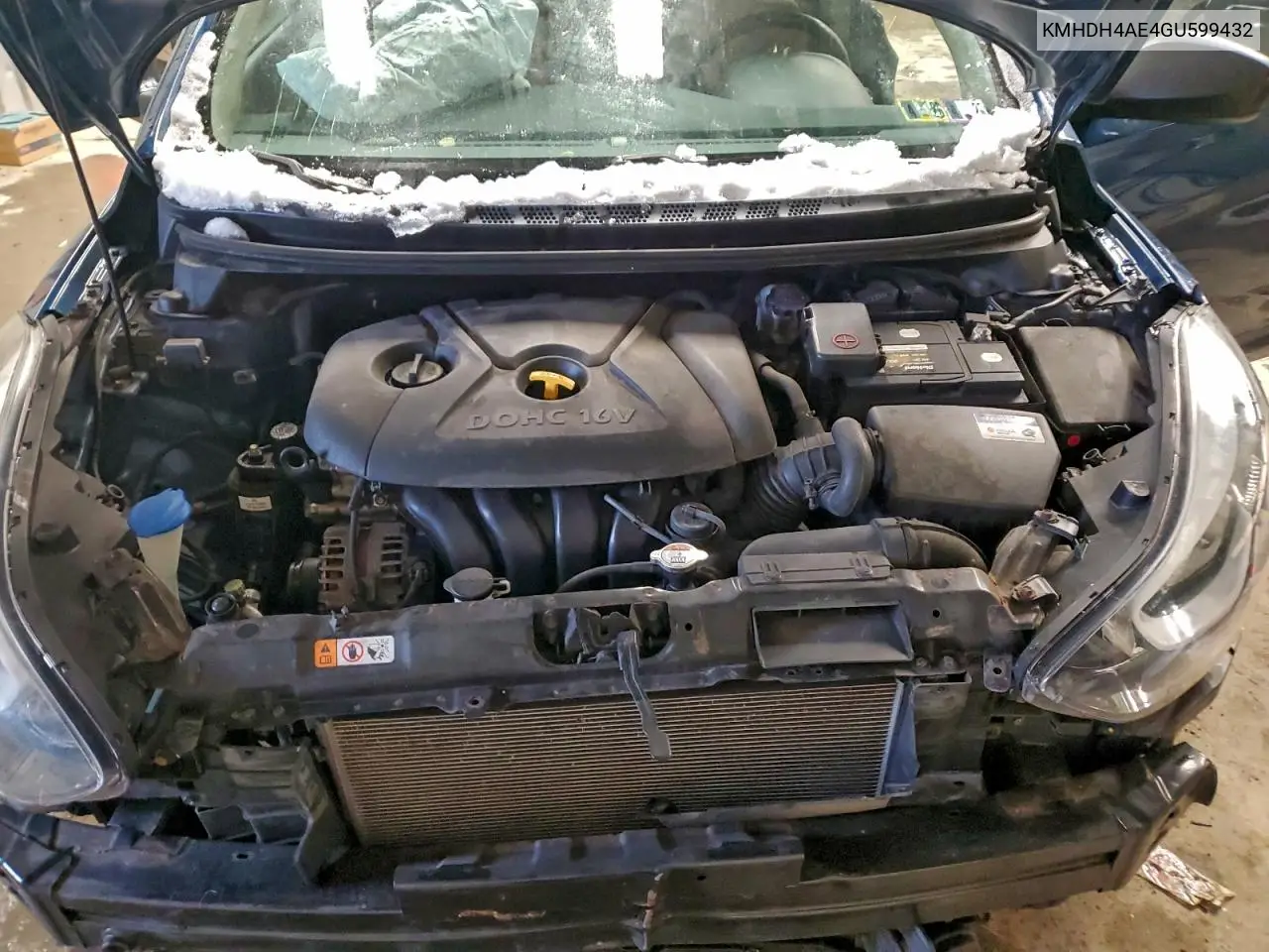 KMHDH4AE4GU599432 2016 Hyundai Elantra Se
