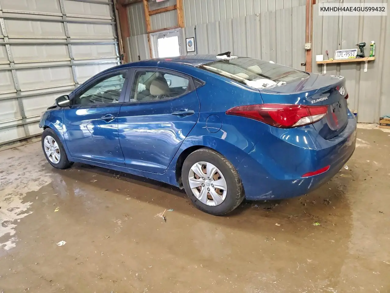KMHDH4AE4GU599432 2016 Hyundai Elantra Se