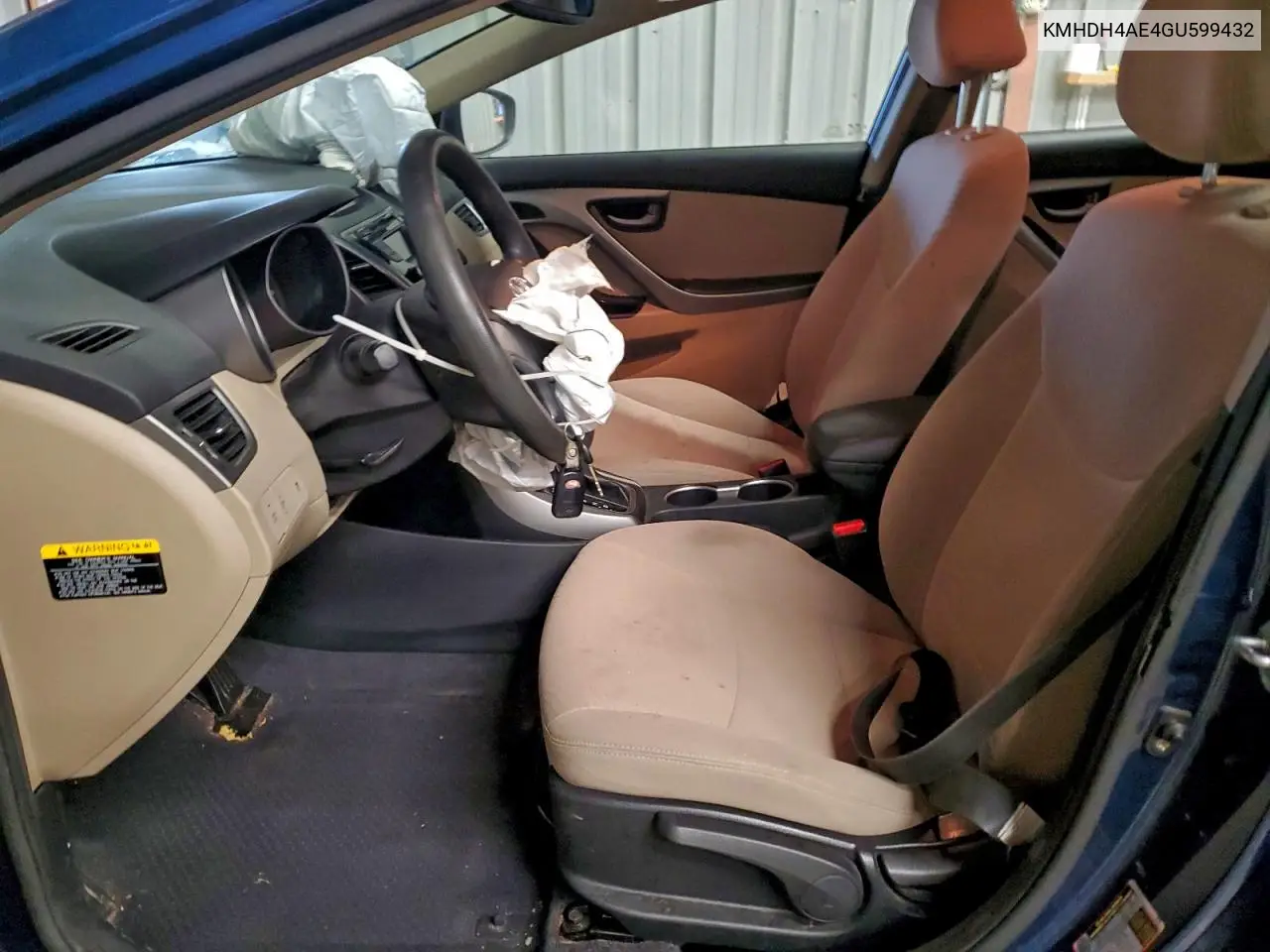 KMHDH4AE4GU599432 2016 Hyundai Elantra Se