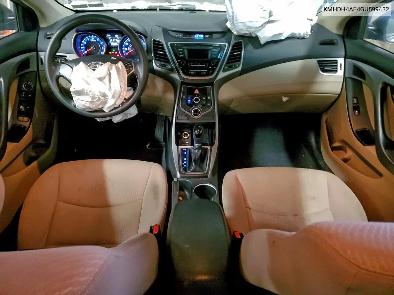KMHDH4AE4GU599432 2016 Hyundai Elantra Se
