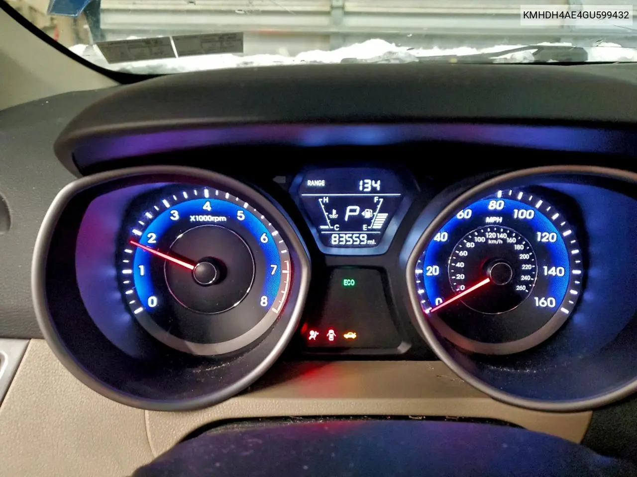 KMHDH4AE4GU599432 2016 Hyundai Elantra Se