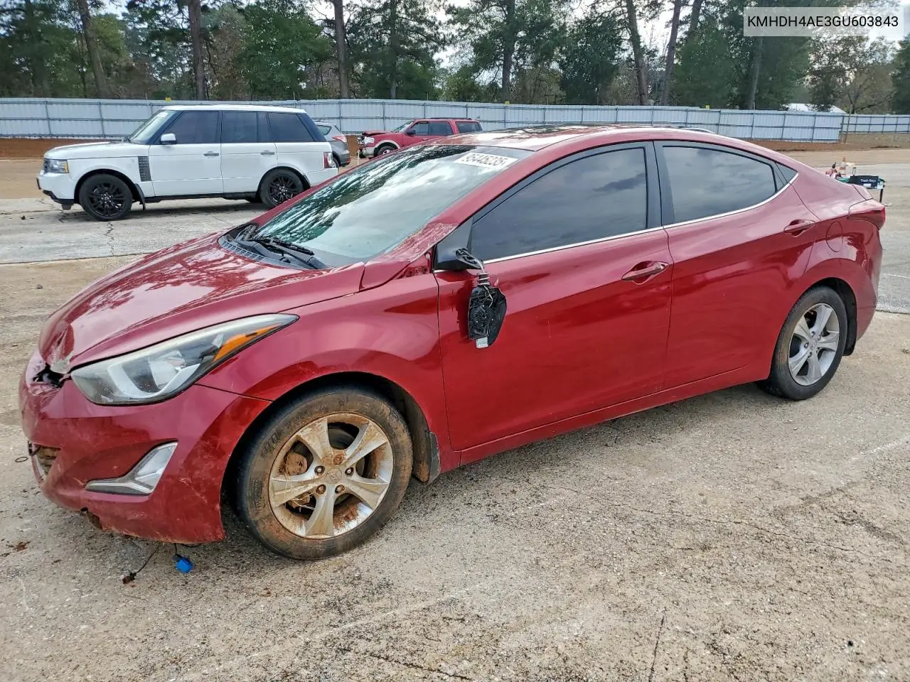 KMHDH4AE3GU603843 2016 Hyundai Elantra Se