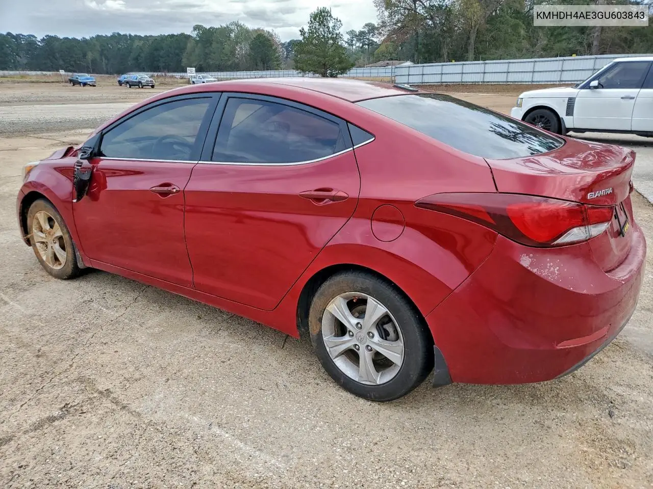 KMHDH4AE3GU603843 2016 Hyundai Elantra Se