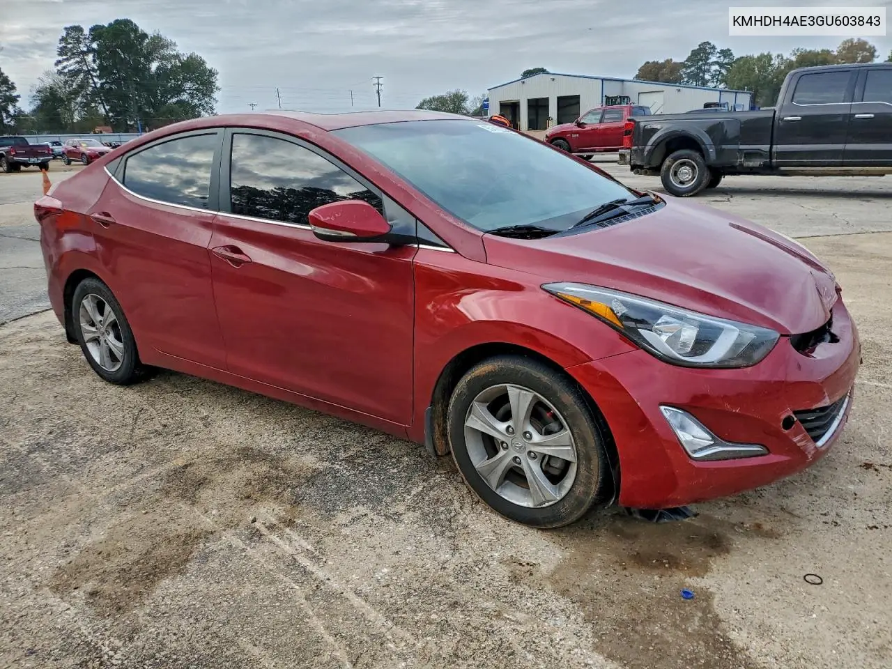 KMHDH4AE3GU603843 2016 Hyundai Elantra Se