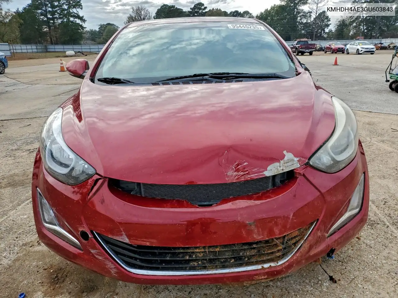 KMHDH4AE3GU603843 2016 Hyundai Elantra Se