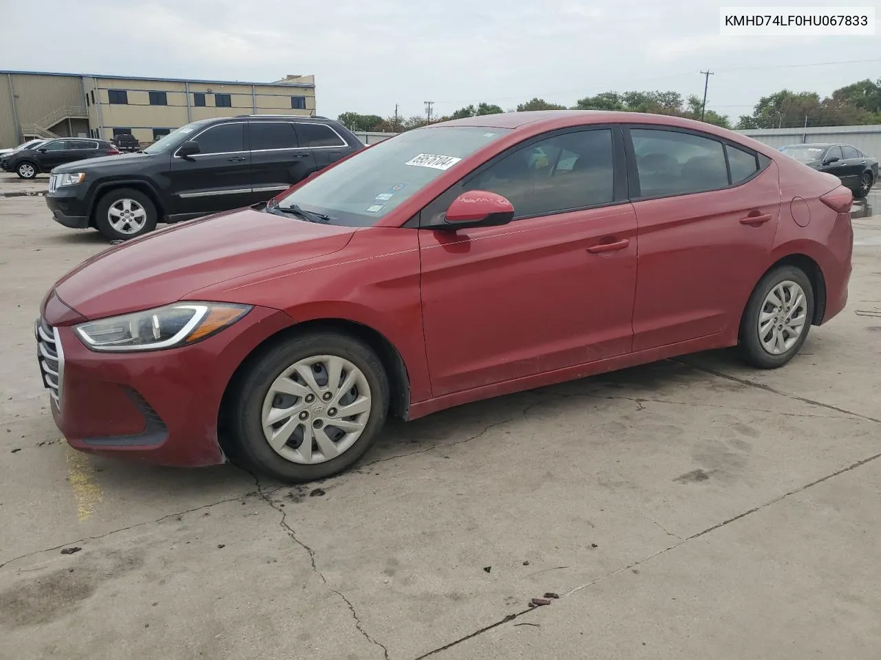 2017 Hyundai Elantra Se VIN: KMHD74LF0HU067833 Lot: 69576104