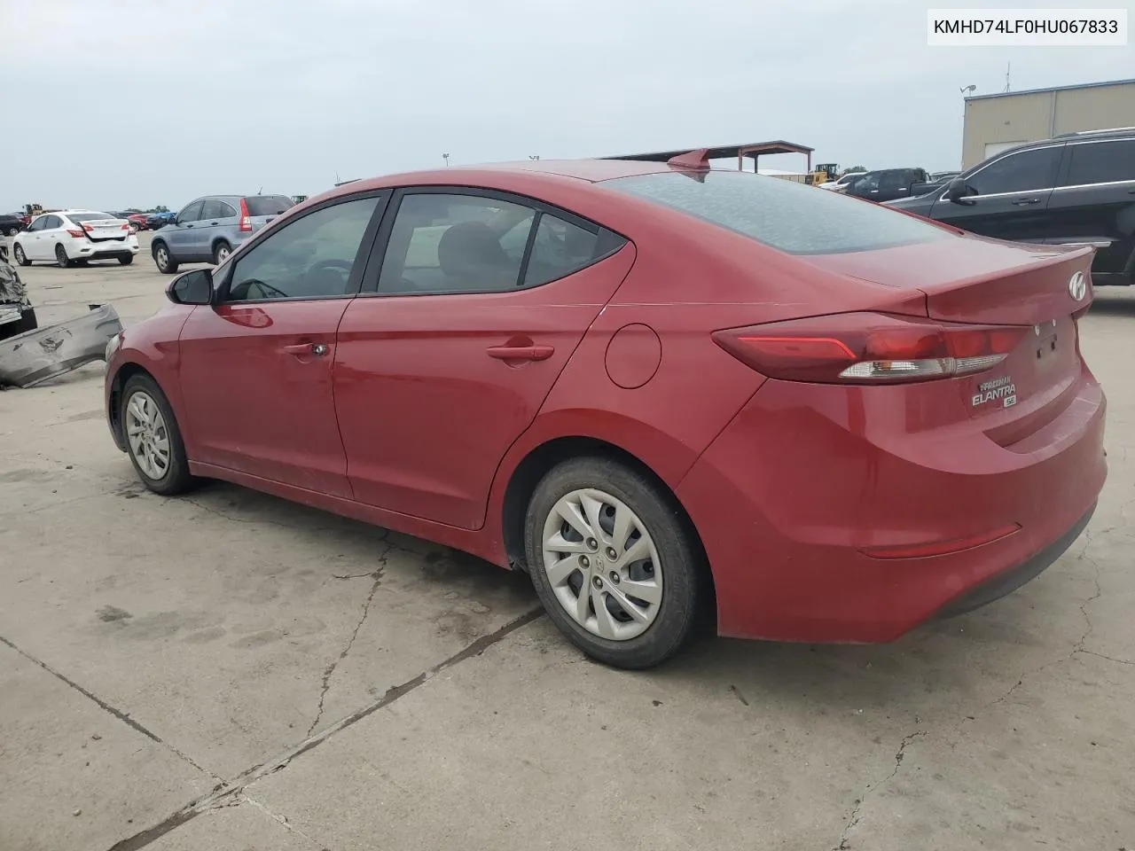 2017 Hyundai Elantra Se VIN: KMHD74LF0HU067833 Lot: 69576104