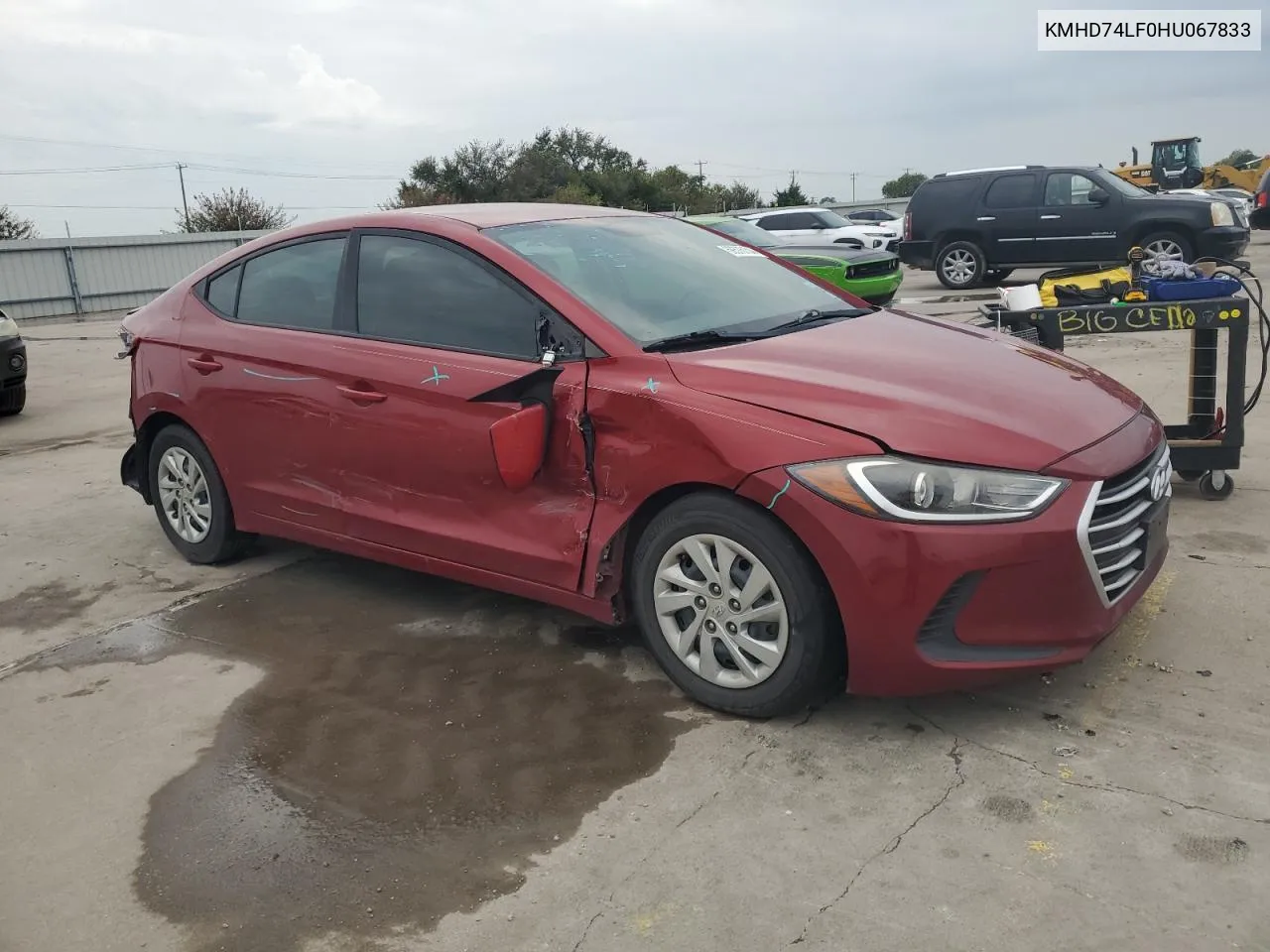 KMHD74LF0HU067833 2017 Hyundai Elantra Se