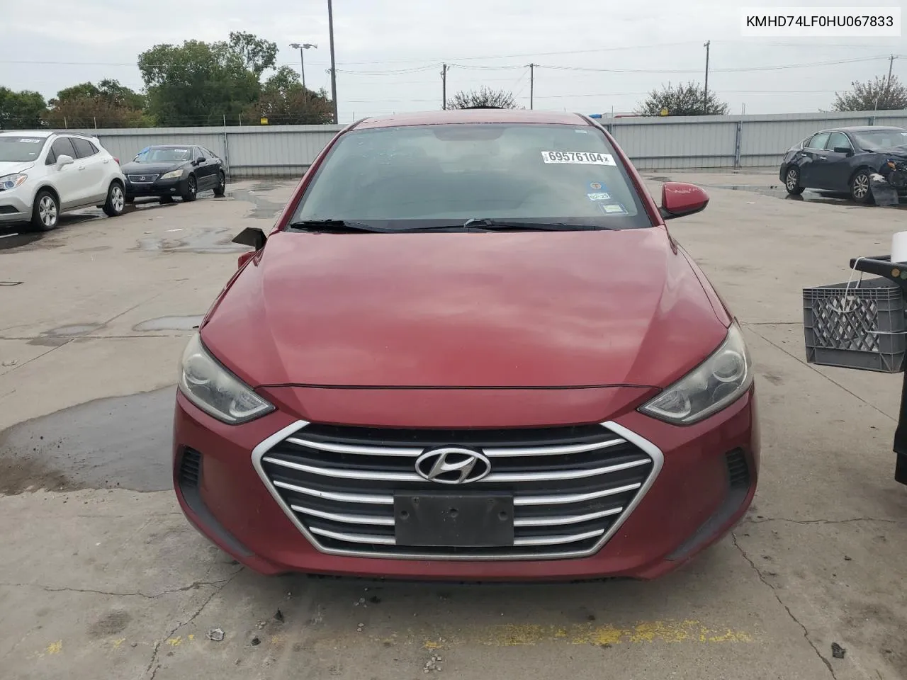 KMHD74LF0HU067833 2017 Hyundai Elantra Se