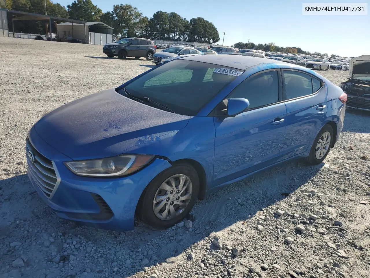 KMHD74LF1HU417731 2017 Hyundai Elantra Se