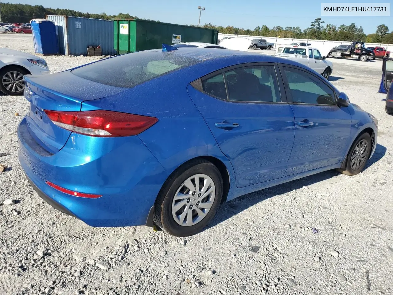 KMHD74LF1HU417731 2017 Hyundai Elantra Se