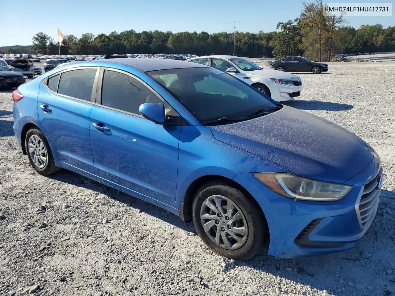 KMHD74LF1HU417731 2017 Hyundai Elantra Se