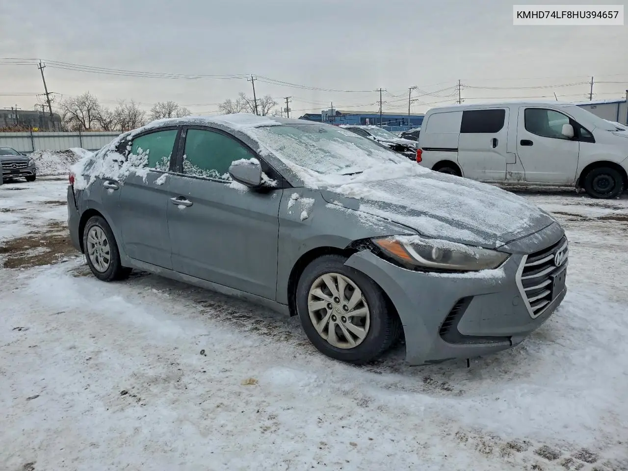KMHD74LF8HU394657 2017 Hyundai Elantra Se