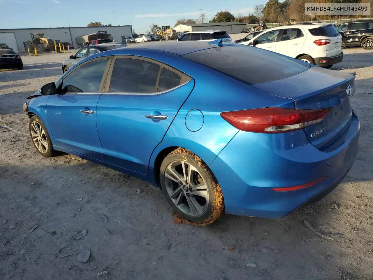 KMHD84LF4HU143499 2017 Hyundai Elantra Se