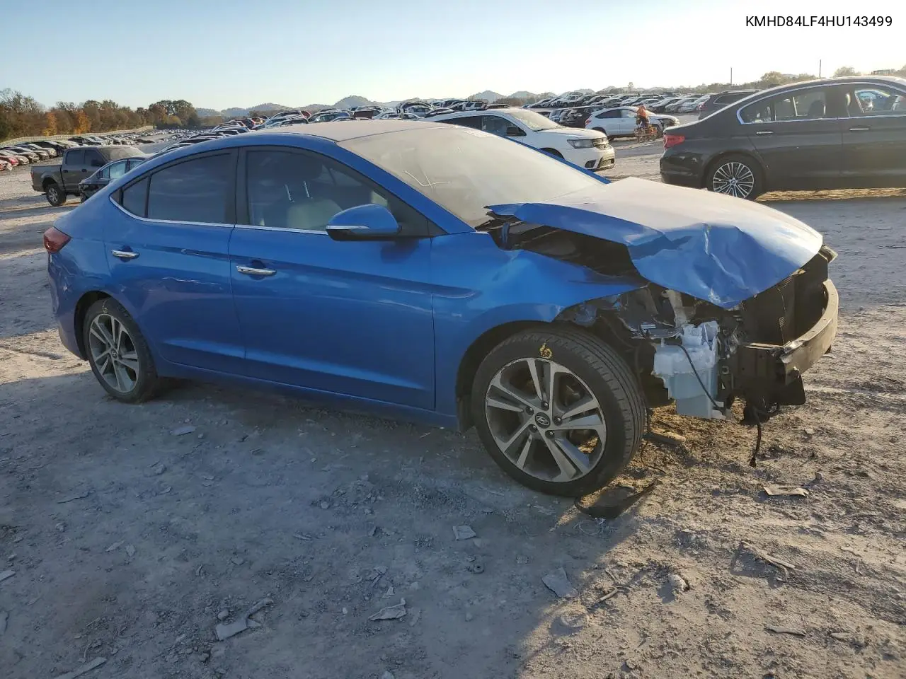 KMHD84LF4HU143499 2017 Hyundai Elantra Se