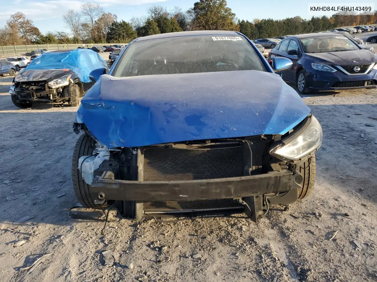 KMHD84LF4HU143499 2017 Hyundai Elantra Se