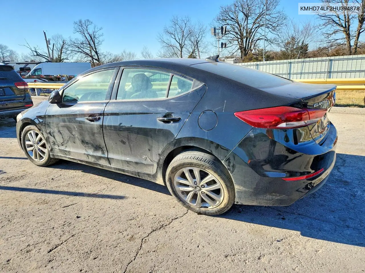 KMHD74LF2HU394878 2017 Hyundai Elantra Se