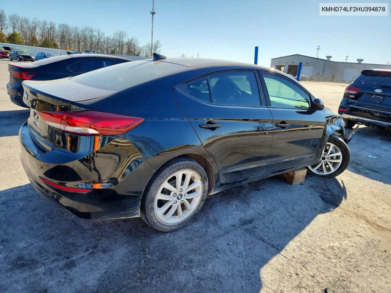 KMHD74LF2HU394878 2017 Hyundai Elantra Se