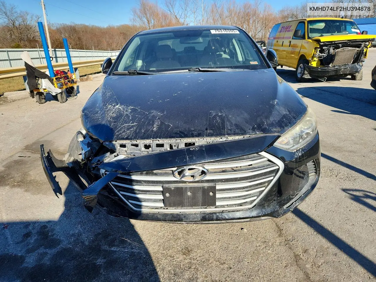 KMHD74LF2HU394878 2017 Hyundai Elantra Se