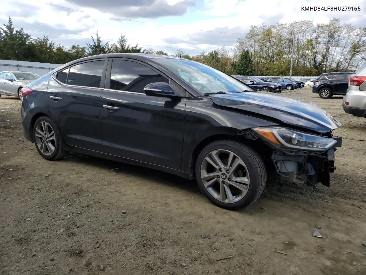 KMHD84LF8HU279165 2017 Hyundai Elantra Se