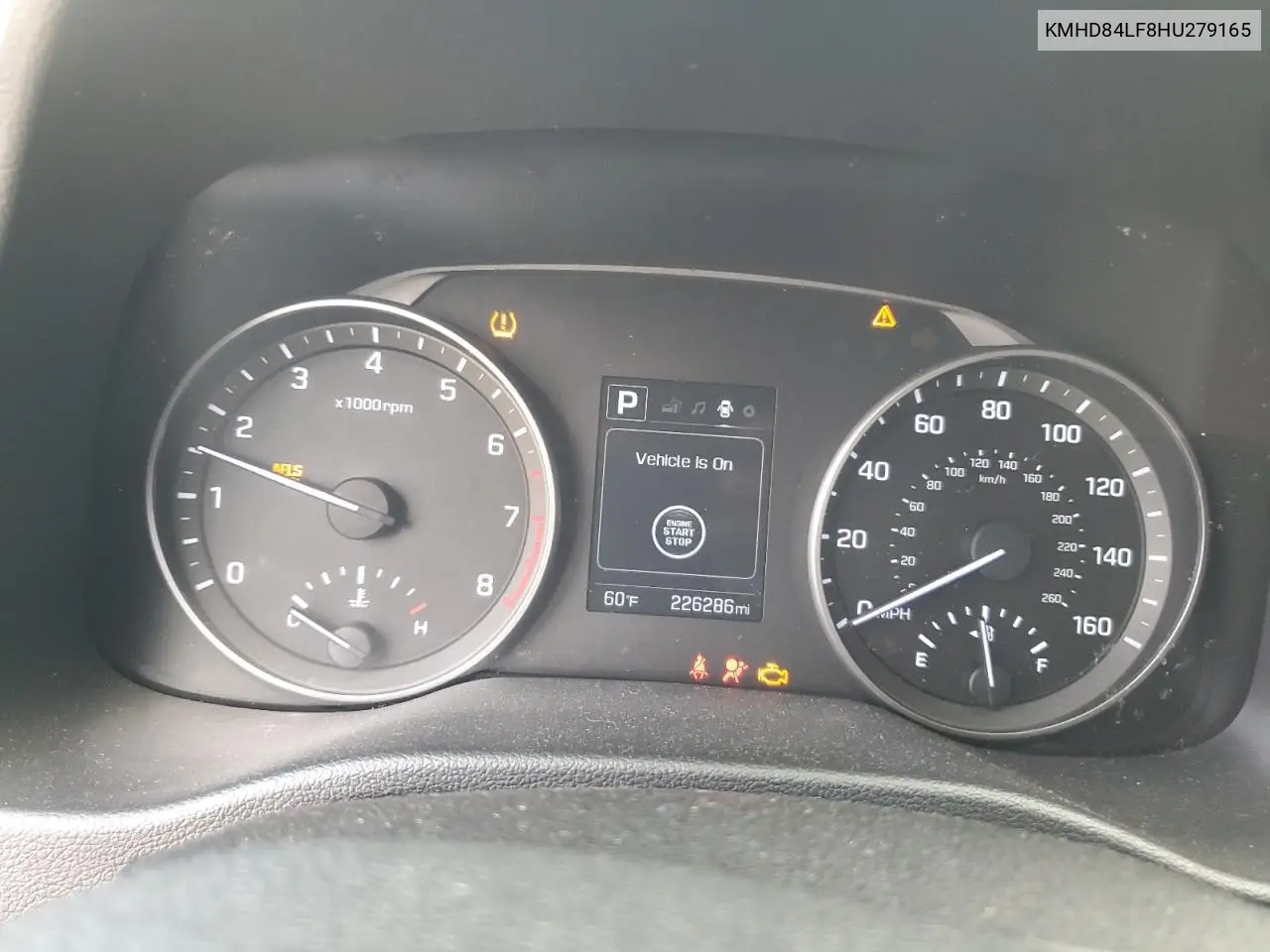KMHD84LF8HU279165 2017 Hyundai Elantra Se