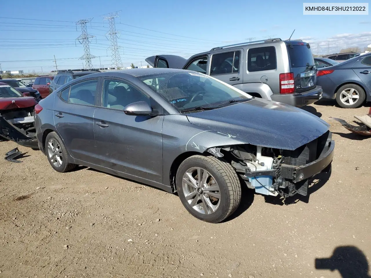 KMHD84LF3HU212022 2017 Hyundai Elantra Se