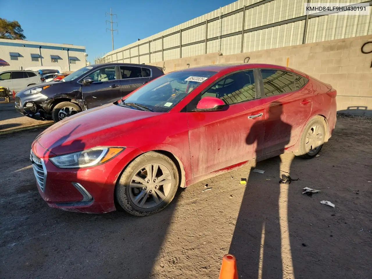 KMHD84LF9HU430191 2017 Hyundai Elantra Se