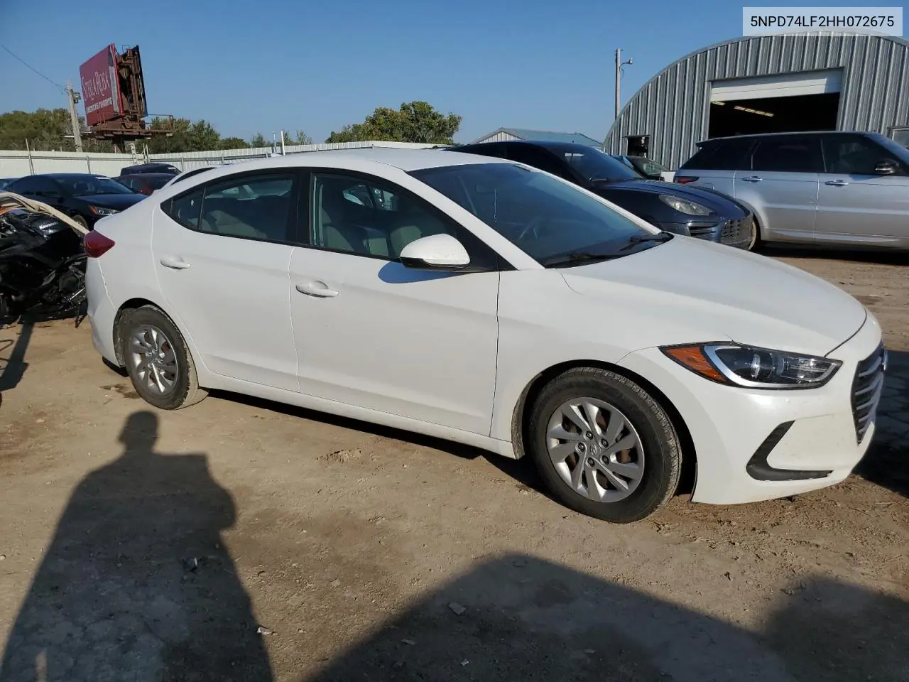 5NPD74LF2HH072675 2017 Hyundai Elantra Se