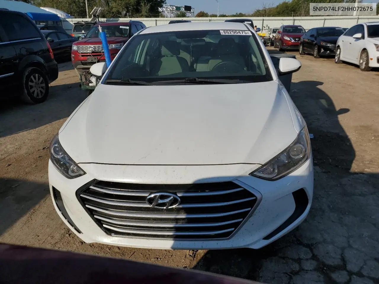 5NPD74LF2HH072675 2017 Hyundai Elantra Se