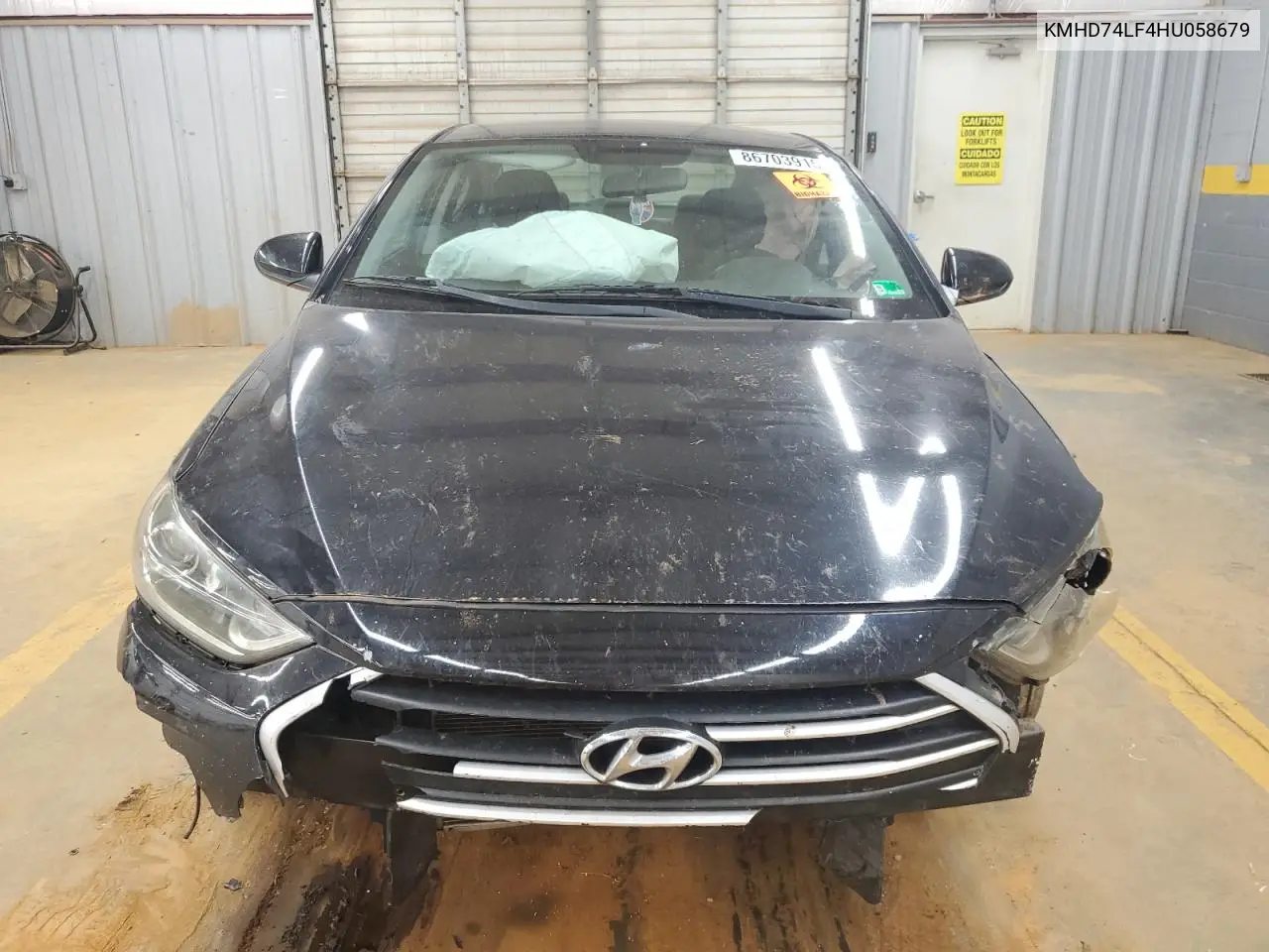 KMHD74LF4HU058679 2017 Hyundai Elantra Se