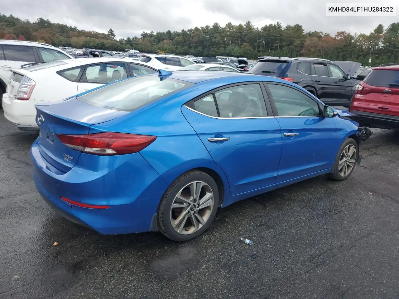 KMHD84LF1HU284322 2017 Hyundai Elantra Se