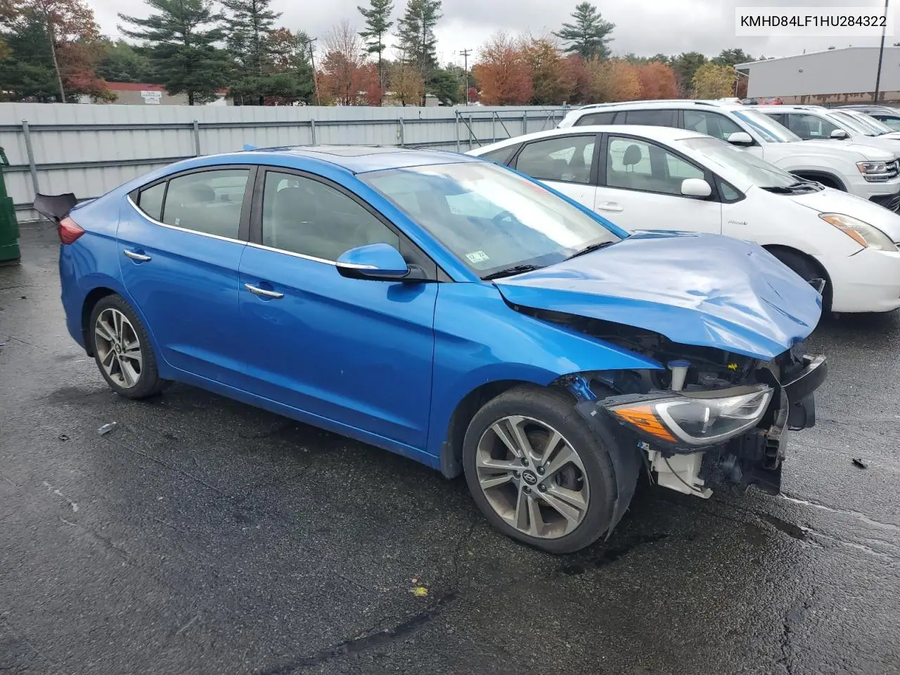 KMHD84LF1HU284322 2017 Hyundai Elantra Se