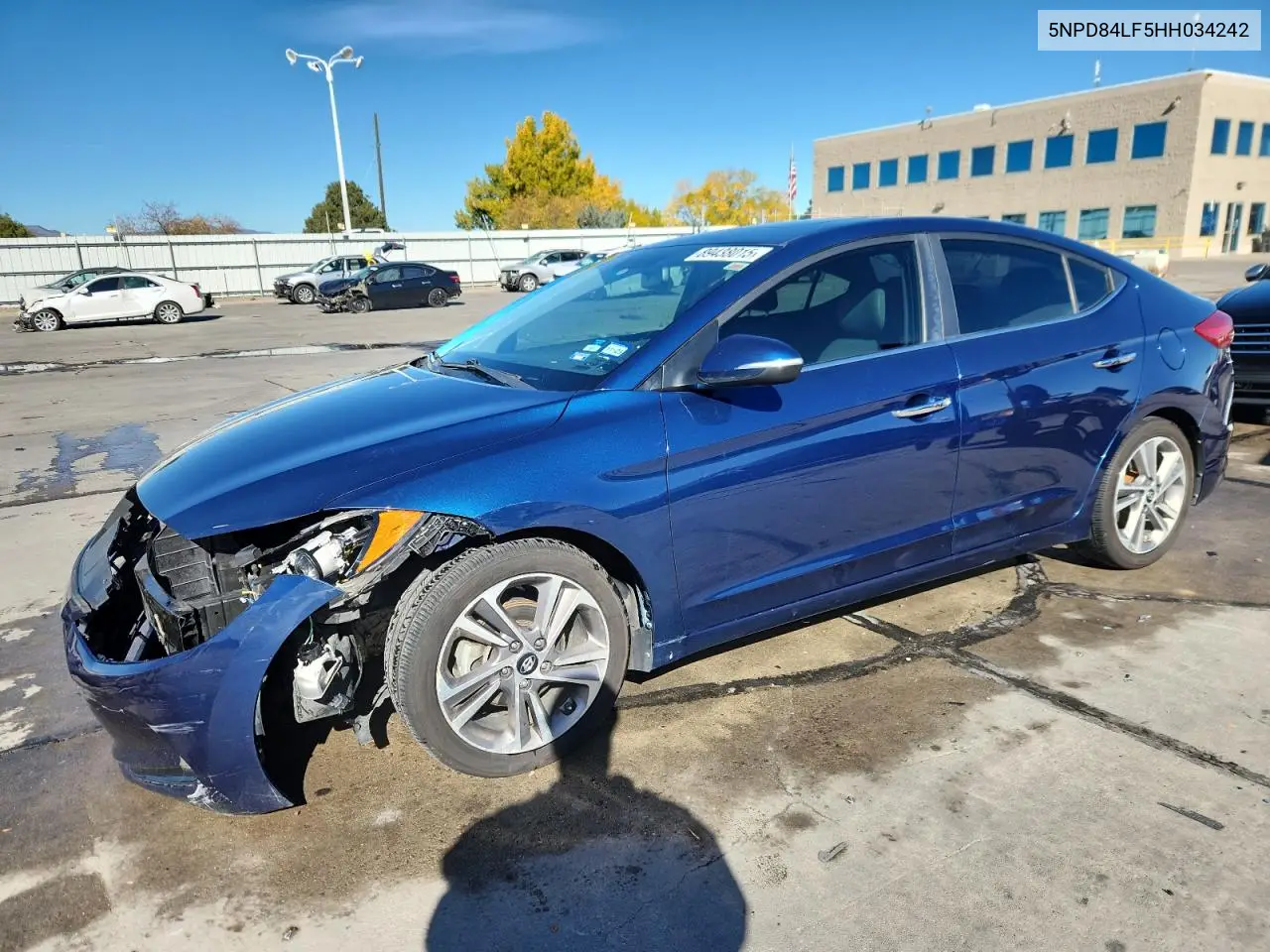 5NPD84LF5HH034242 2017 Hyundai Elantra Se