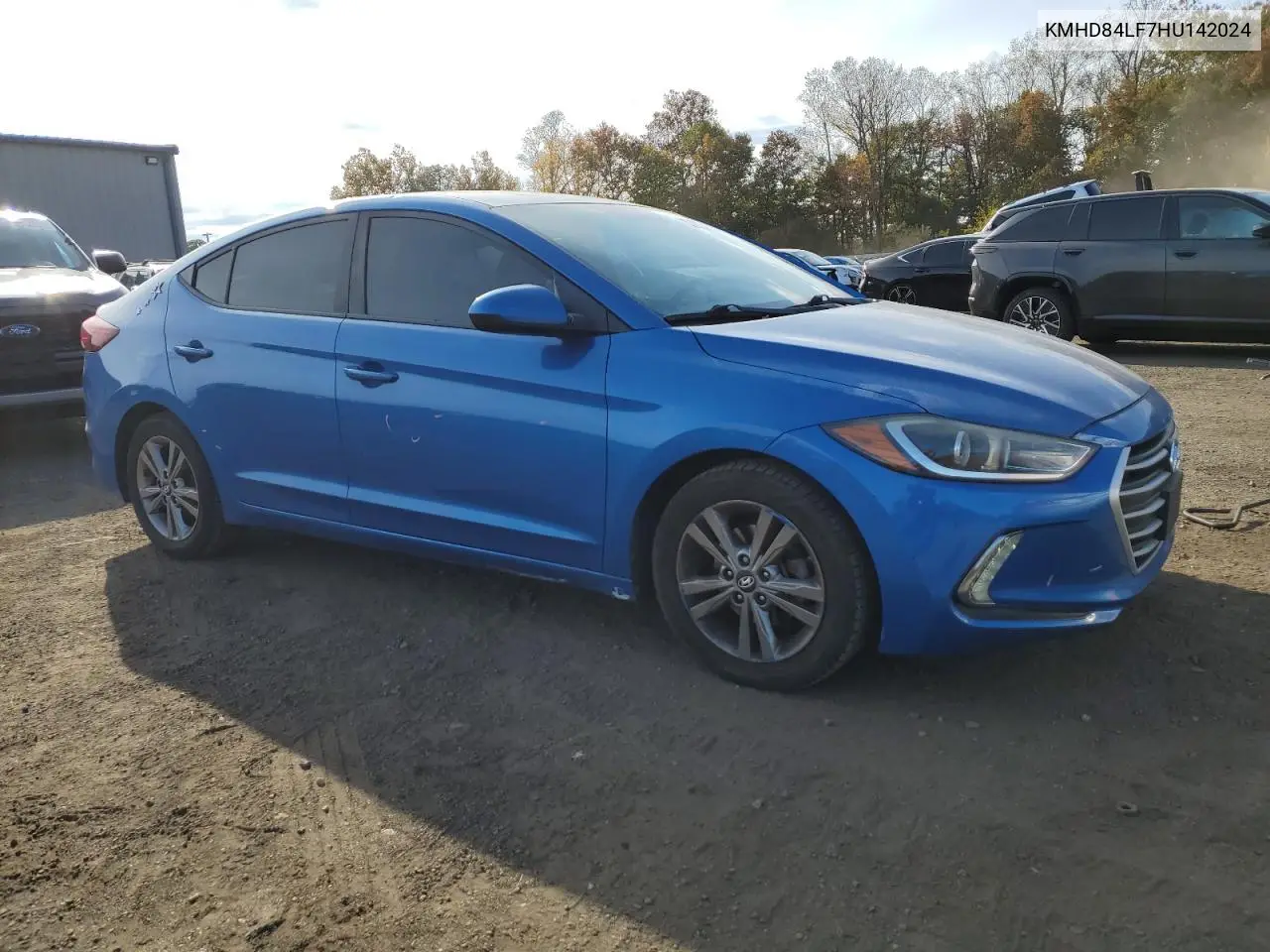 KMHD84LF7HU142024 2017 Hyundai Elantra Se