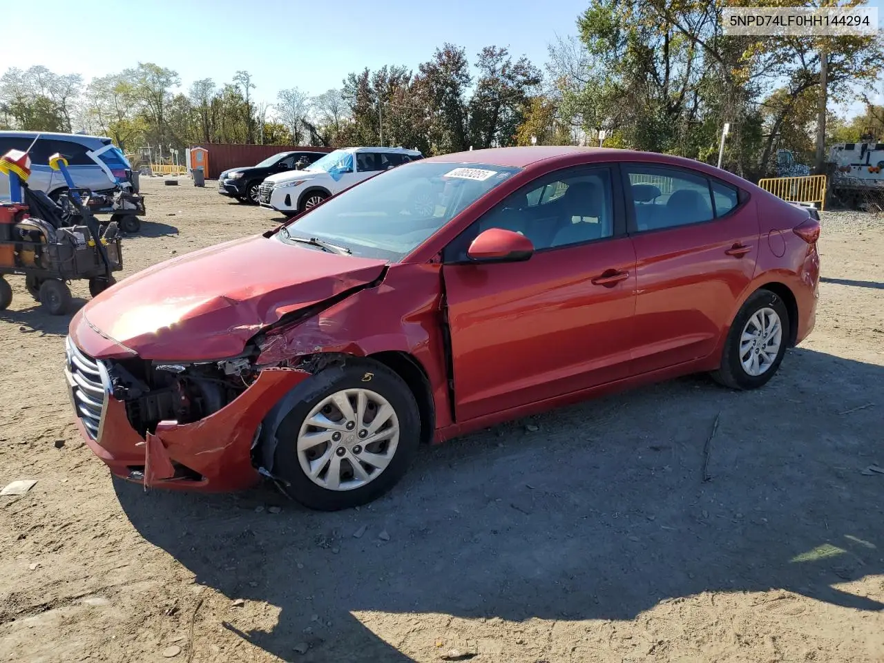 5NPD74LF0HH144294 2017 Hyundai Elantra Se