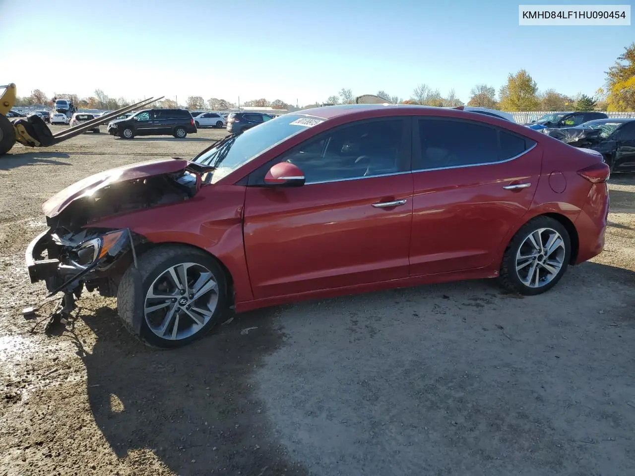 KMHD84LF1HU090454 2017 Hyundai Elantra Se