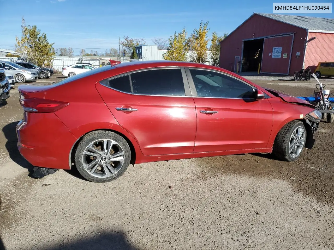 KMHD84LF1HU090454 2017 Hyundai Elantra Se