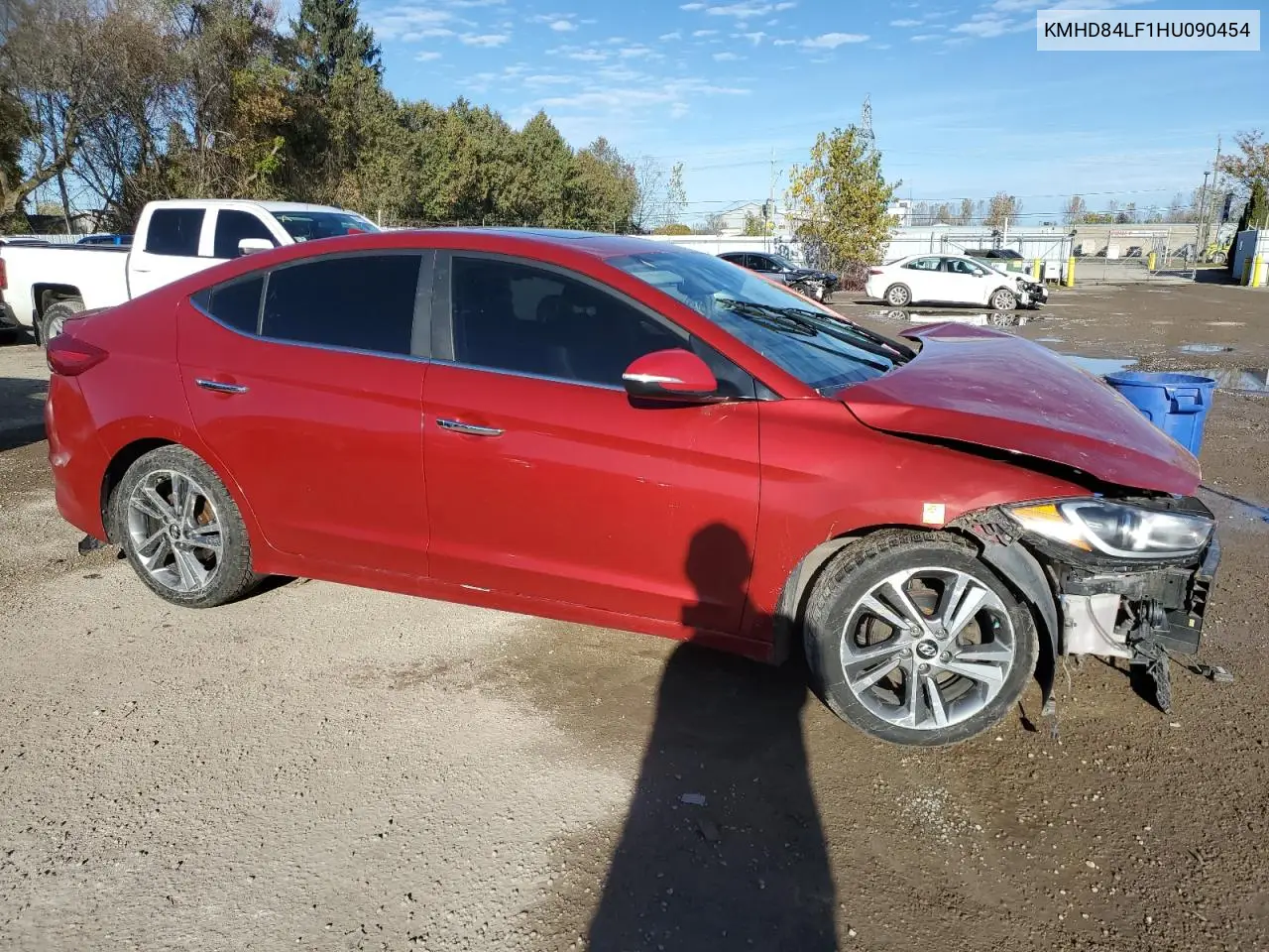 KMHD84LF1HU090454 2017 Hyundai Elantra Se