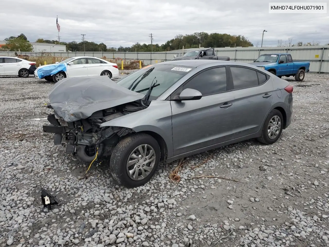 KMHD74LF0HU071901 2017 Hyundai Elantra Se