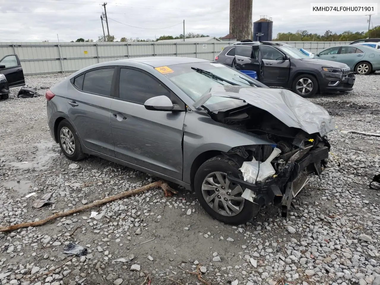 KMHD74LF0HU071901 2017 Hyundai Elantra Se