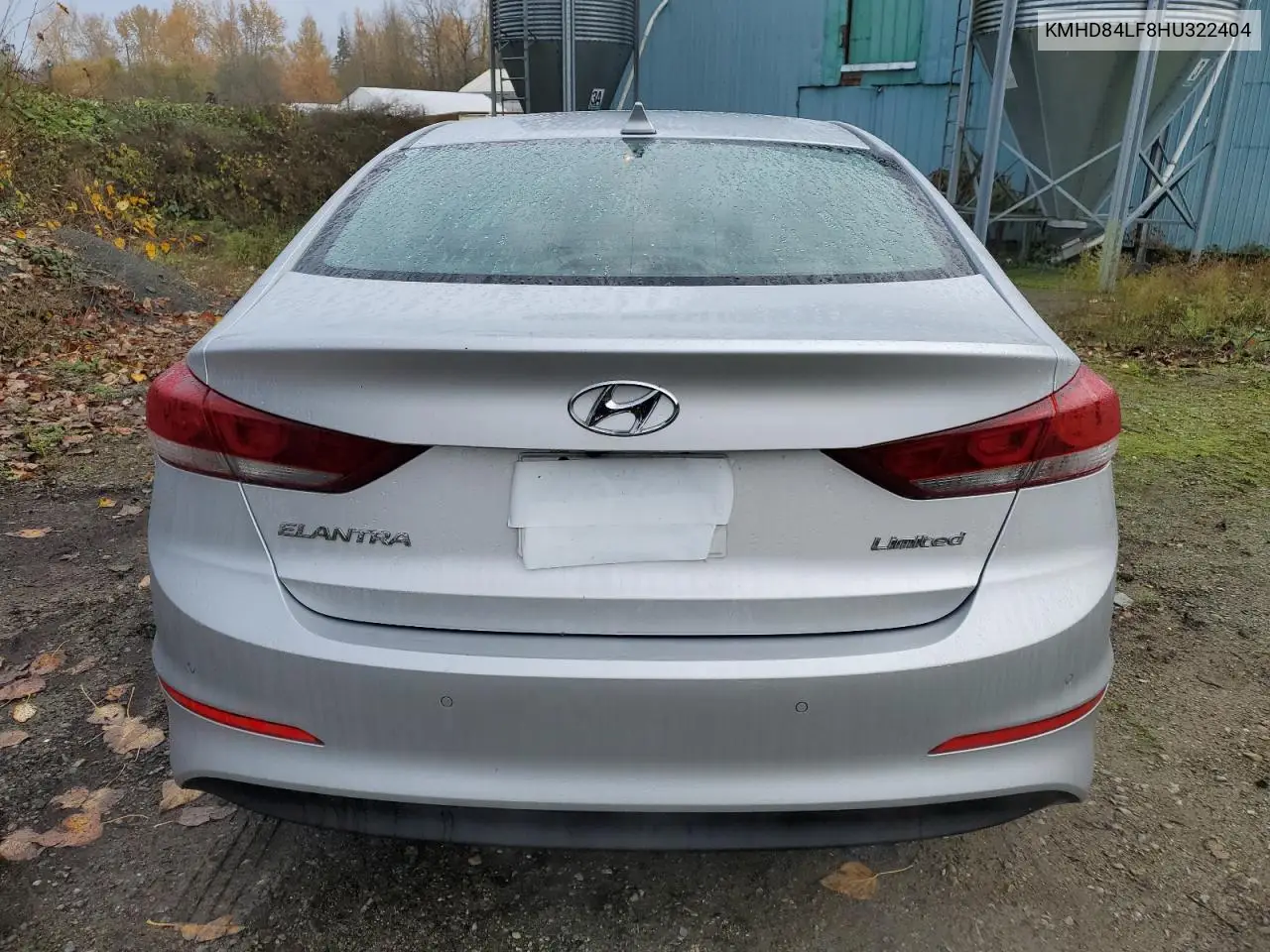 KMHD84LF8HU322404 2017 Hyundai Elantra Se