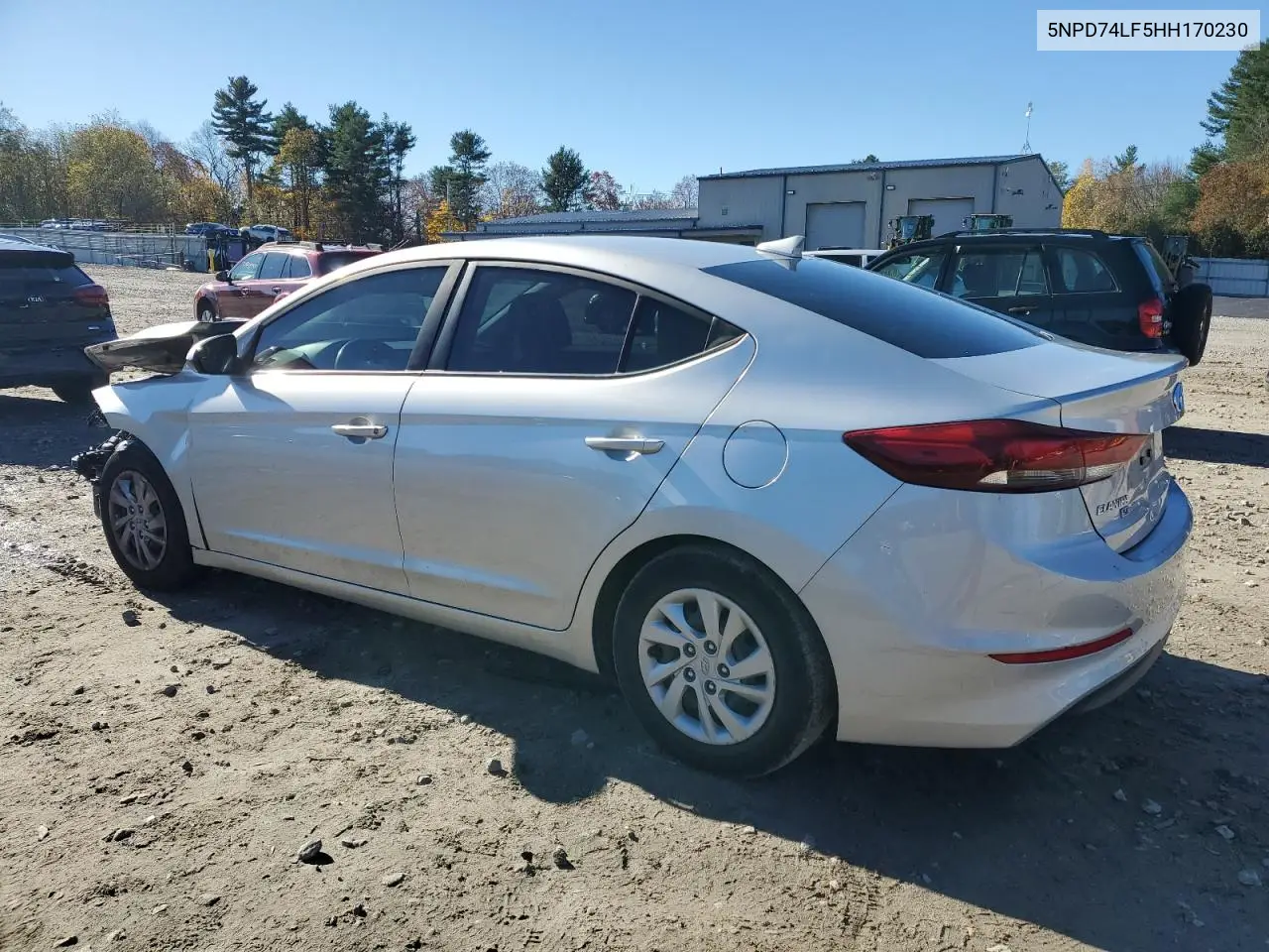 5NPD74LF5HH170230 2017 Hyundai Elantra Se