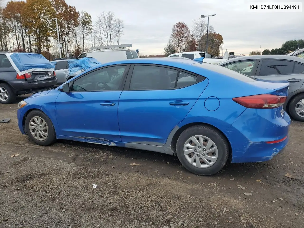 KMHD74LF0HU394491 2017 Hyundai Elantra Se