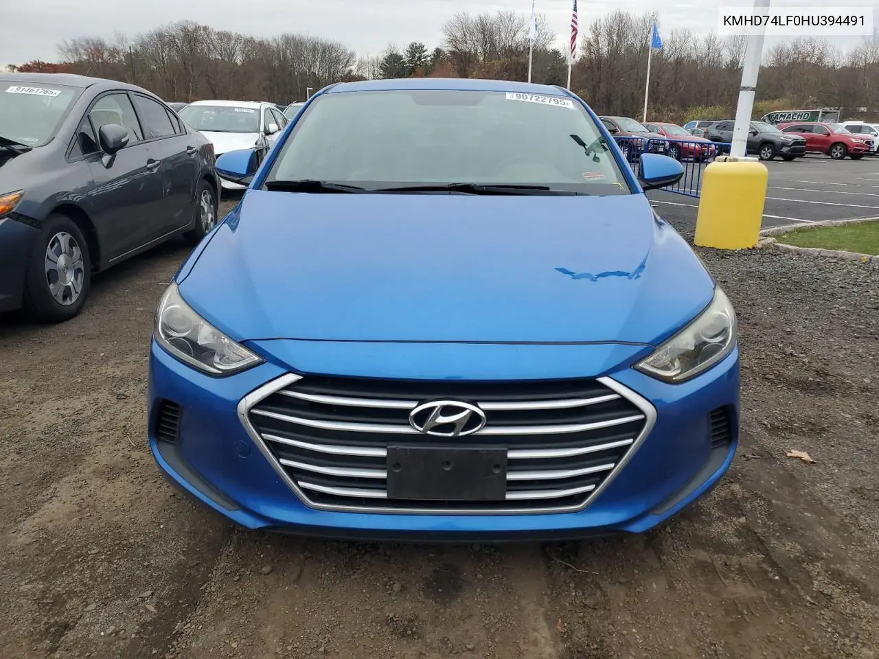 KMHD74LF0HU394491 2017 Hyundai Elantra Se