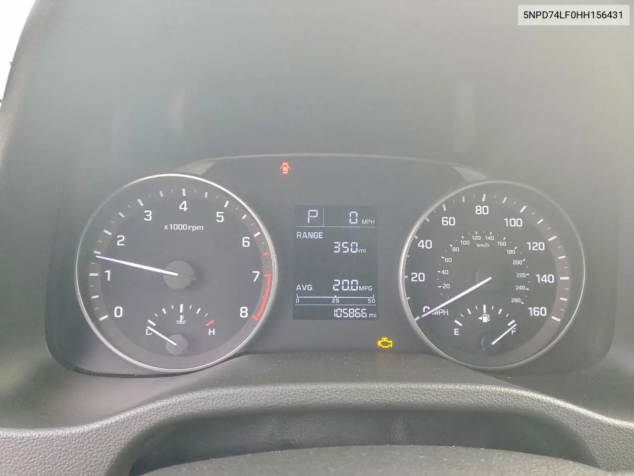 5NPD74LF0HH156431 2017 Hyundai Elantra Se