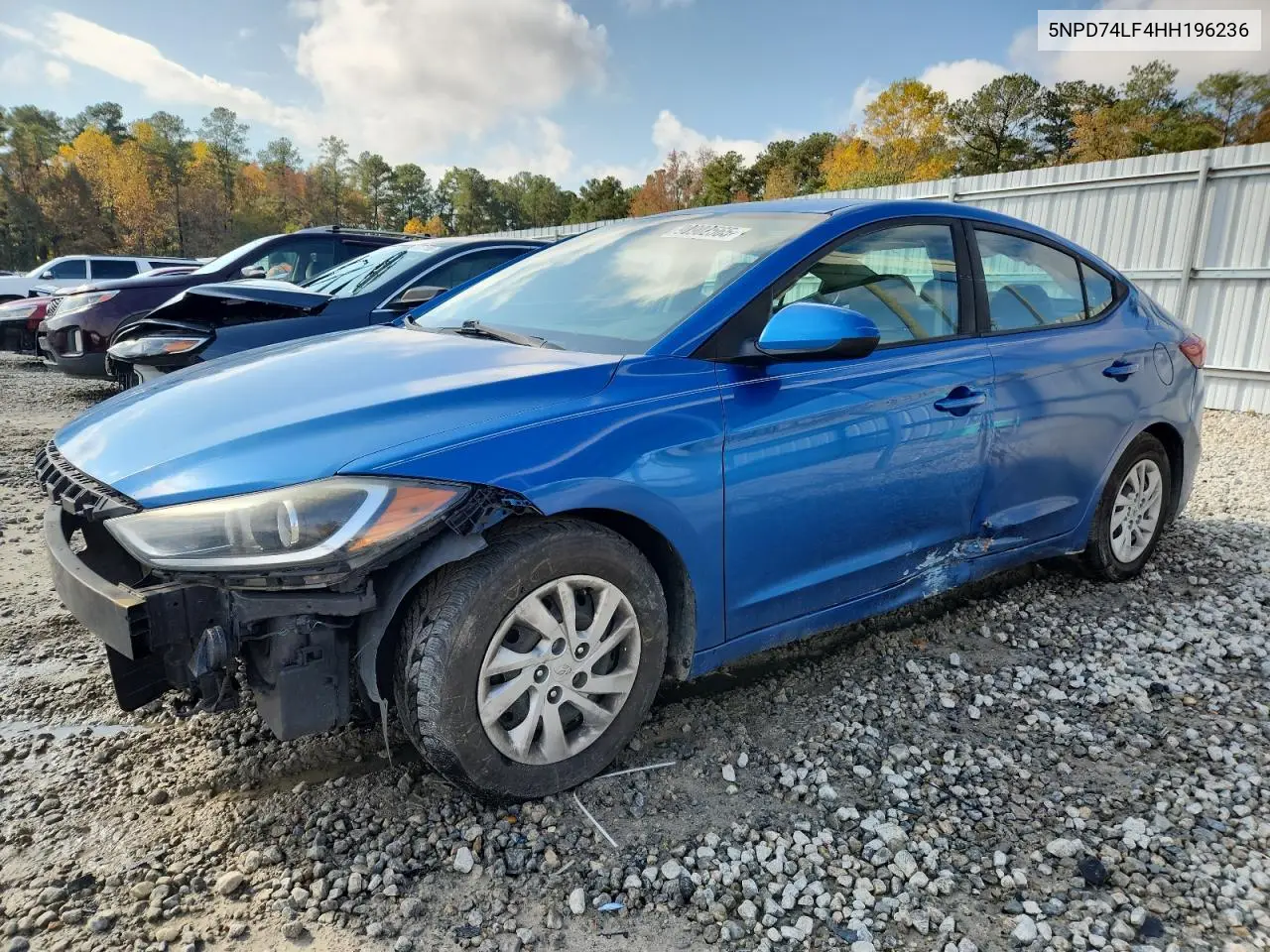 5NPD74LF4HH196236 2017 Hyundai Elantra Se