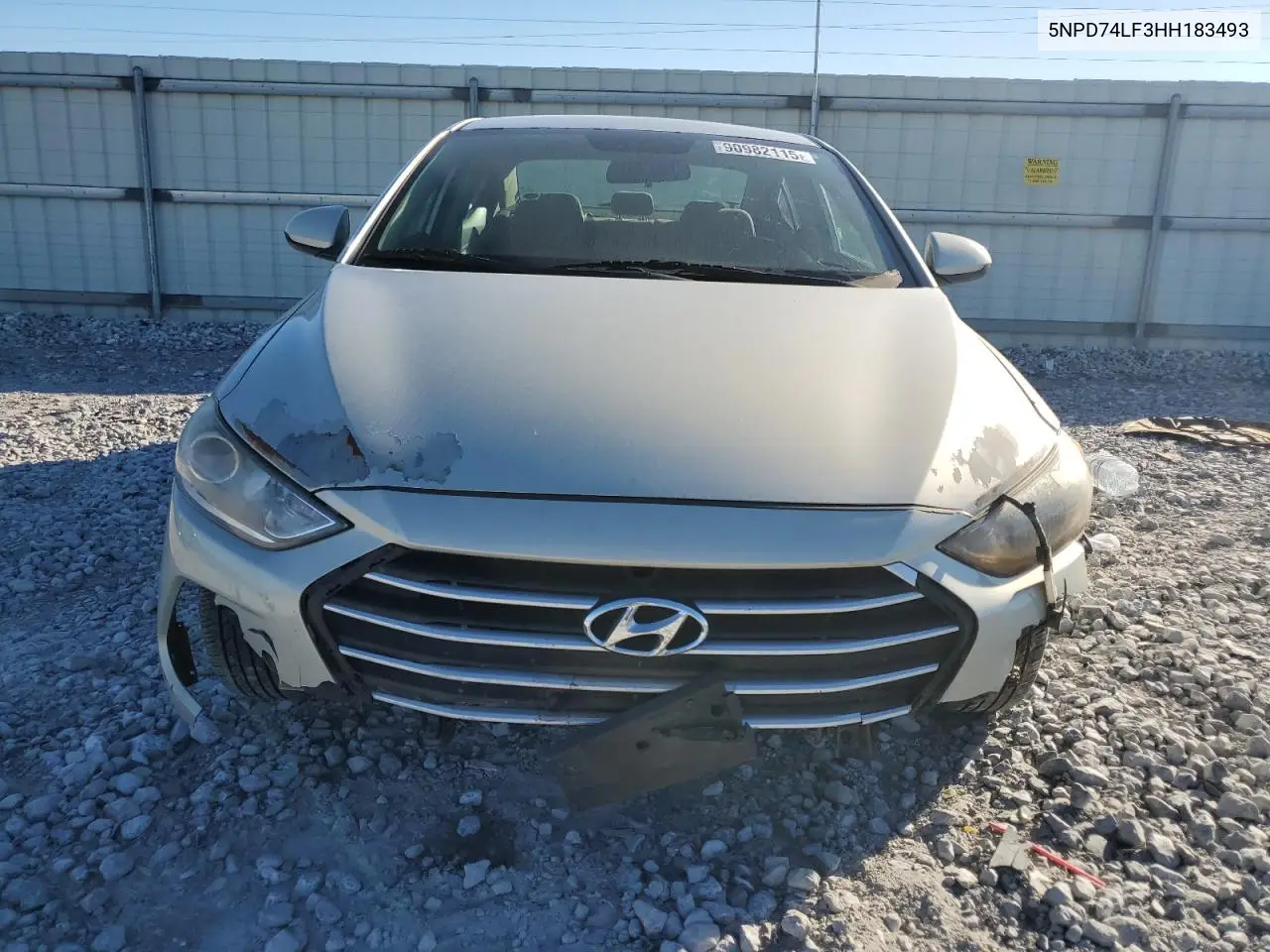 5NPD74LF3HH183493 2017 Hyundai Elantra Se