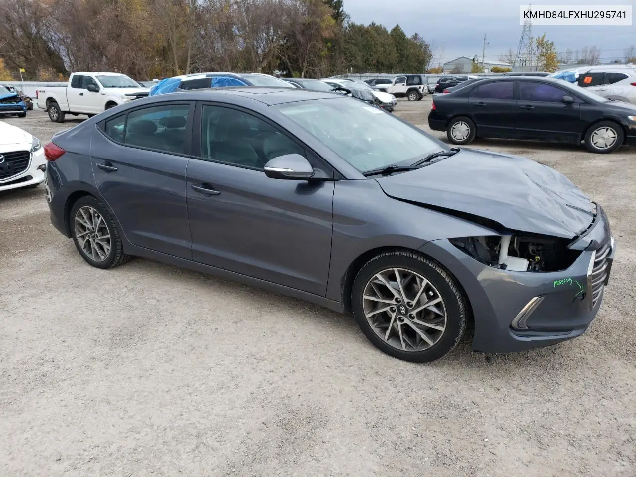 KMHD84LFXHU295741 2017 Hyundai Elantra Se