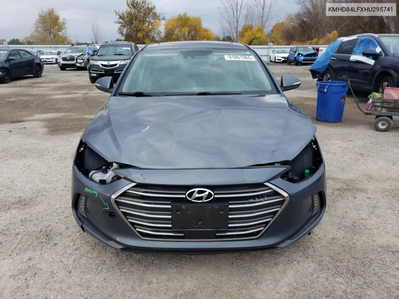 KMHD84LFXHU295741 2017 Hyundai Elantra Se